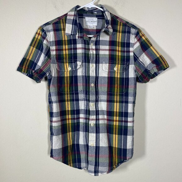 Lucky Brand Other - Lucky Brand Classic Fit Shirt Mens Small Short Sleeve 100% Cotton Plaid!